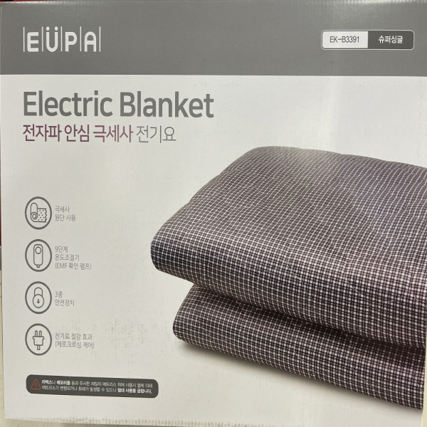 EUPA 극세사 전기요 싱글사이즈 105X180cm