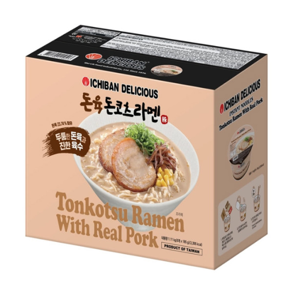 Ichiban Delicious 돈코츠라멘 185g x 6