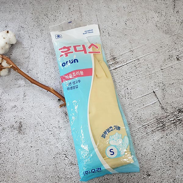 후디스 식품조리용 고무장갑 S