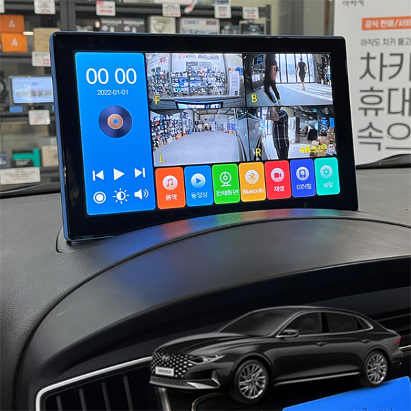 더뉴그랜저 제임스P 10.1인치 4채널블랙박스