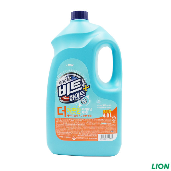 때가 쏙 비트 화이트플러스 액체 세탁세제 드럼용 4L 세탁세제
