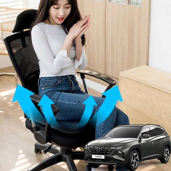 투싼NX4 시원한쿨링팬 메쉬 쿨링방석 호환