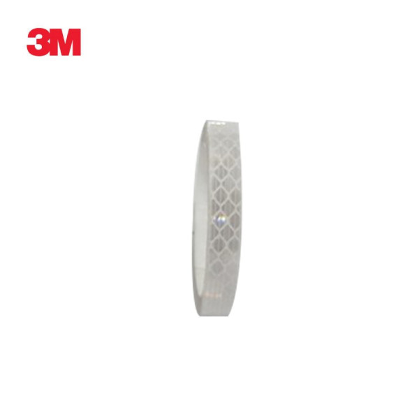 3M 프리즘형 고휘도 반사테이프 10mm x 2.5M 백색 안전표시 신호