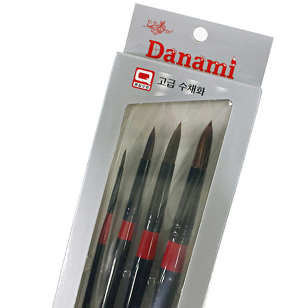 (DA) 단아미 700 수채화붓세트 4본조 (환)(2호 10호 16호 20호)