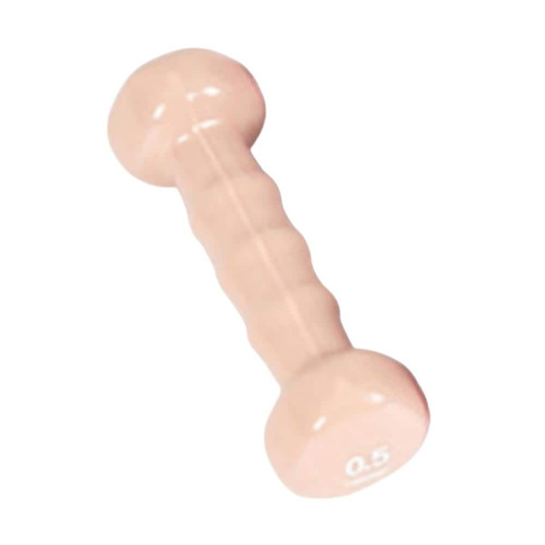 PVC 삼각 아령 0.5kg 코랄핑크