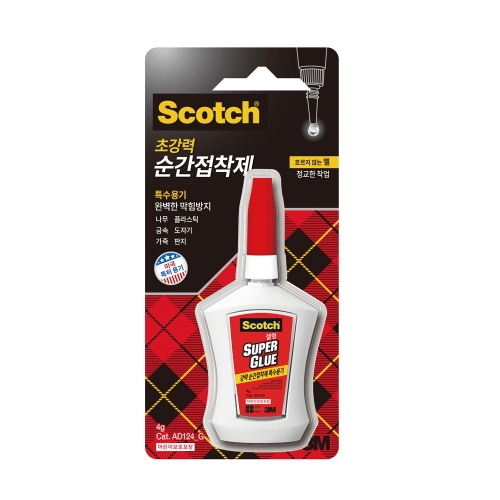3M 순간접착제 AD124G 젤타입 4g 박스 20개