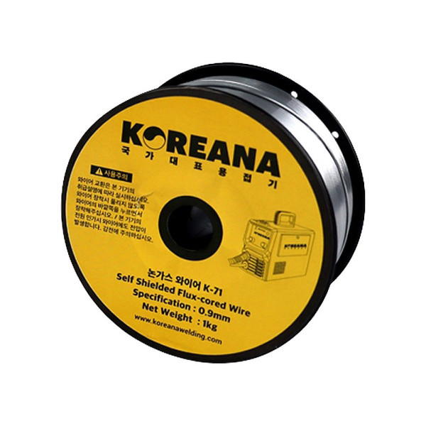 코리아나 K 71 철용 논가스 와이어 0.9mm 1kg 용접봉