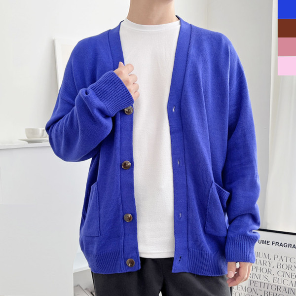 2L-OTT 1022 남자오버핏브이넥니트가디건