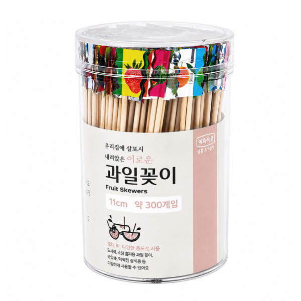 롯데 이라이프 과일꽂이 11cm 300개입