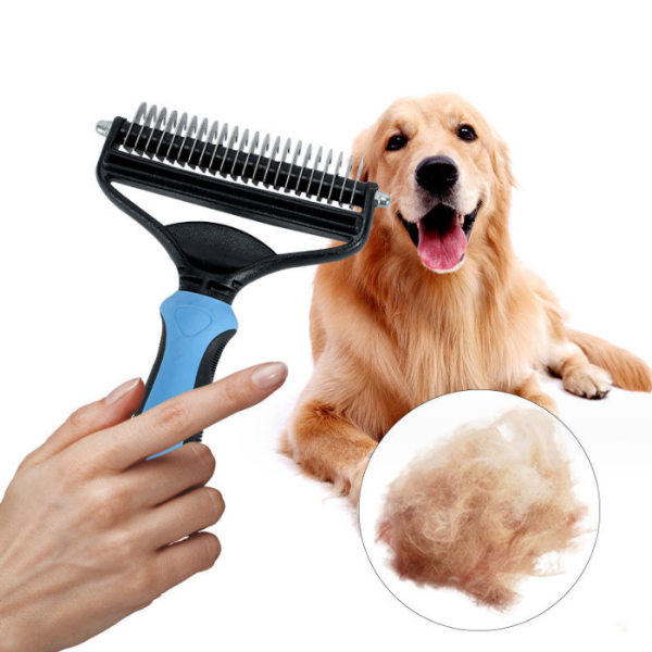 소프트 강아지 고양이 털제거 양날 브러쉬 애견빗