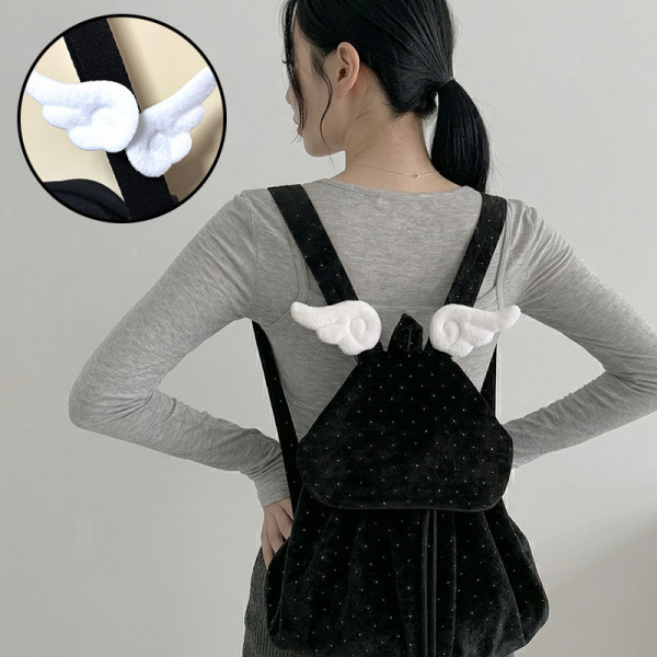 천사 날개 핀 날개핀 깃털 가방 악세사리 꾸미기 브로치 배찌 포인트 백꾸 빽꾸 가방참