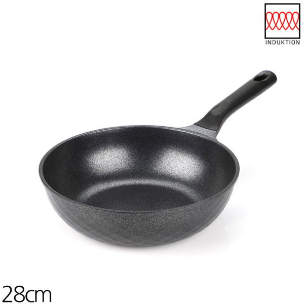 키친아트 IH 인덕션 꼬뜨 실버 궁중팬 28cm 궁중팬 튀김팬