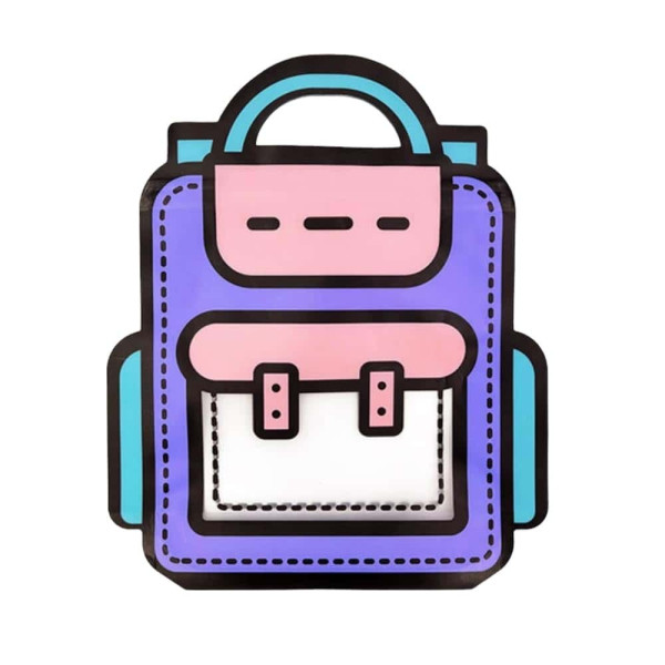책가방 포장 지퍼백 퍼플
