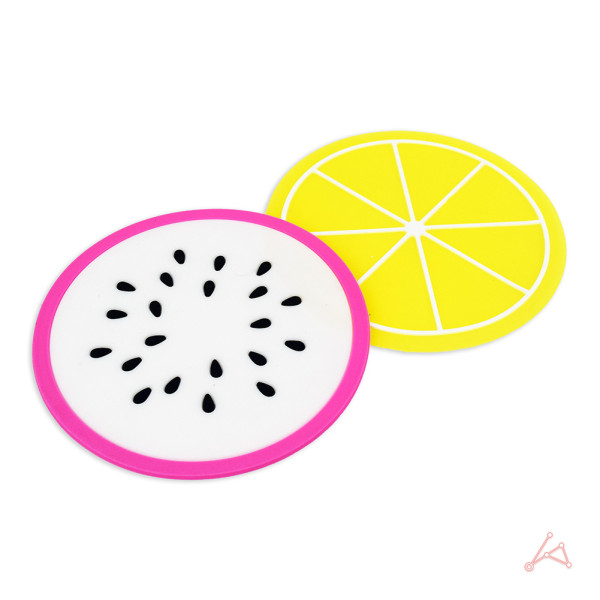 과일모양 실리콘 컵받침