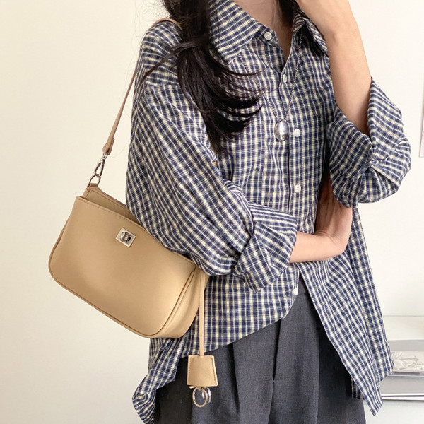 여성 데일리 가방 결혼식 가죽 숄더백 베이지