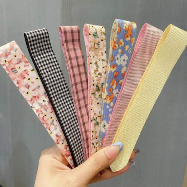 헤어 액세서리 붙이는 머리띠 찍찍이 헤어밴드