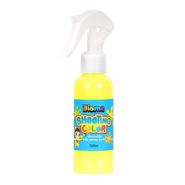 키즈맘아트 미술놀이 스프레이 물감 슈팅 컬러 120ml 형광노랑
