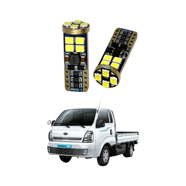 봉고 EV 전기차 T10 LED번호판등 2개1세트 LG 12LED정기검사가능