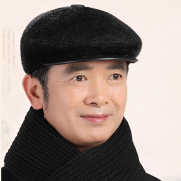 겨울 골프 낚시 야외 외출 중년 남성 귀마개 헌팅캡