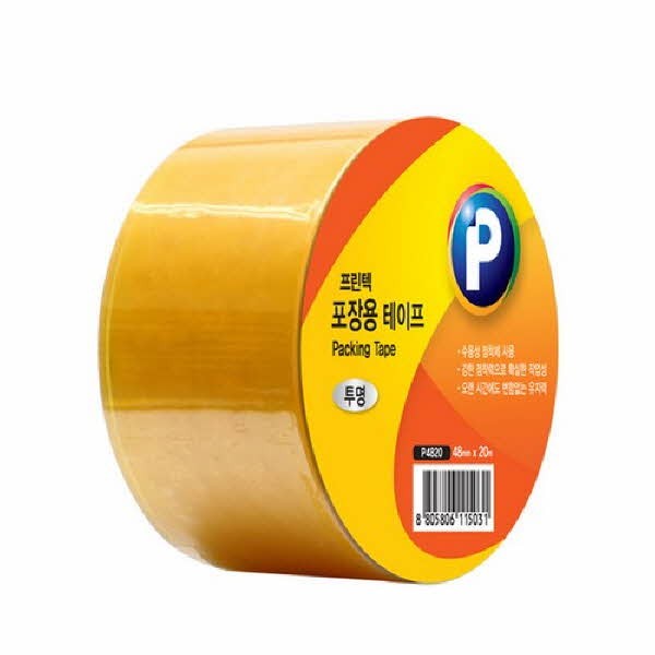 프린텍 P4820 포장용 테이프 투명 OPP 48 x 20
