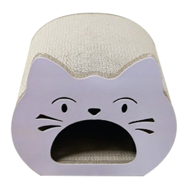 테비 고양이 스크래쳐 고양이얼굴 그레이