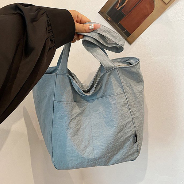 나일론 가벼운 경량 데일리 가방 여행 숄더 백 스카이
