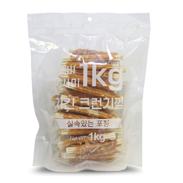 바른츄 애견간식 오리가슴살 우유껌 대용량 1kg 강아지간식 반려견 덴탈껌