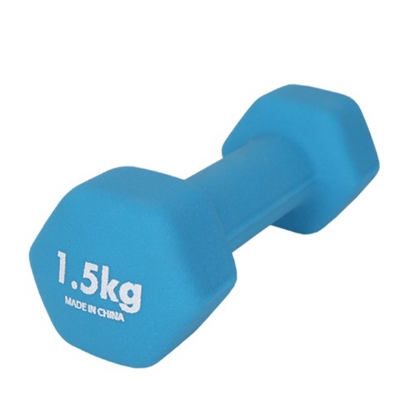 헬스용품 네오프렌 아령 미용아령 1.5KG 블루