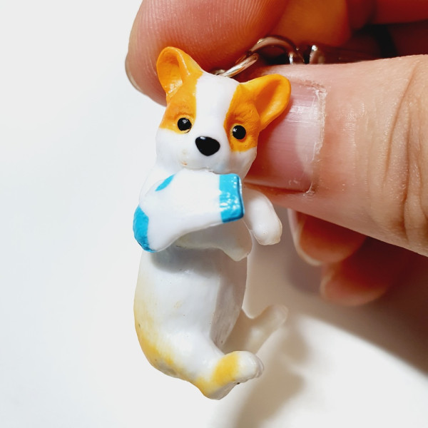 깜찍한 강아지 코기 고양이 키링 열쇠고리