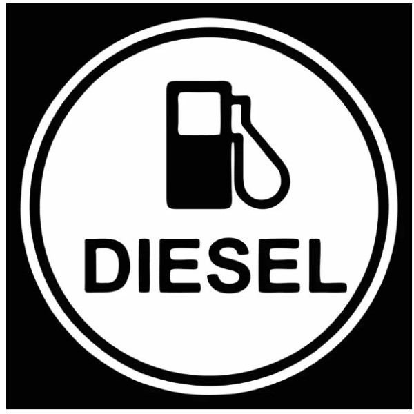 혼유 방지 주유기 주유구 유류고 DIESEL 스티커
