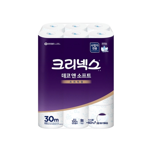 크리넥스 데코 소프트 화장지 30m 24롤