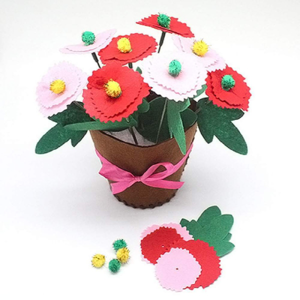 펠트 DIY 카네이션 화분 만들기 원단