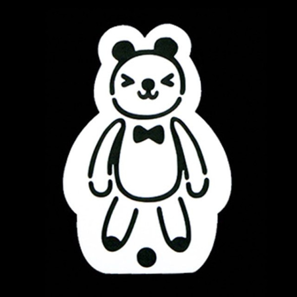 카페테리아 데코 도안 스텐실(곰돌이) 1개