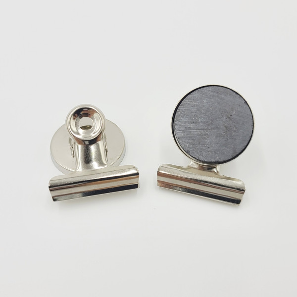 냉장고 강력 자석 집게 31mm 영수증 고지서 정리