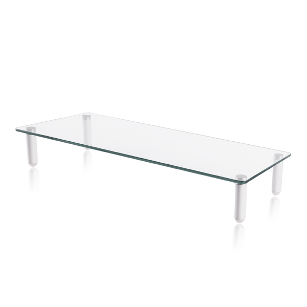 강화유리 TV 모니터 노트북 다용도 투명 선반 5mm 560x210mm