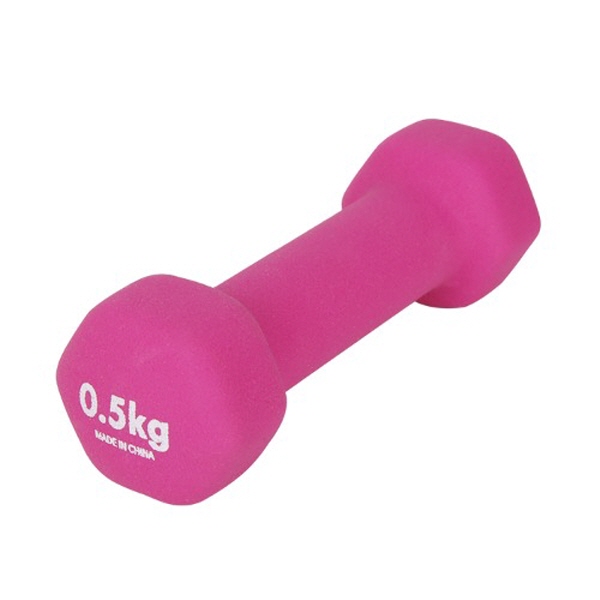 헬스용품 네오프렌 아령 미용아령 0.5KG 핑크