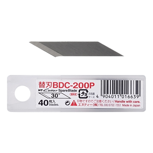 NT커터 커터칼날 BDC 200P 30도 나이프 40개입