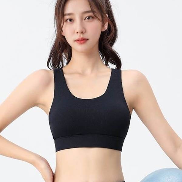 더블엑스 스포츠 브라 각종 활동 시 착용 일체형 캡으로 실용적인 제품 탄탄한 스판
