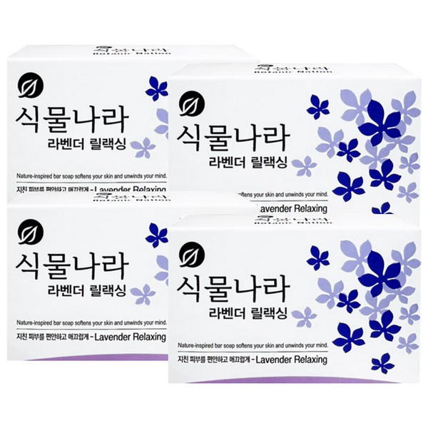 식물나라 라벤더릴렉싱 비누 100gX4입