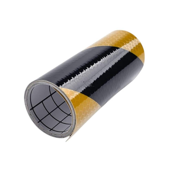 BLEX 고휘도 PVC 벌집 반사테이프 100mm x 1M 황적사선