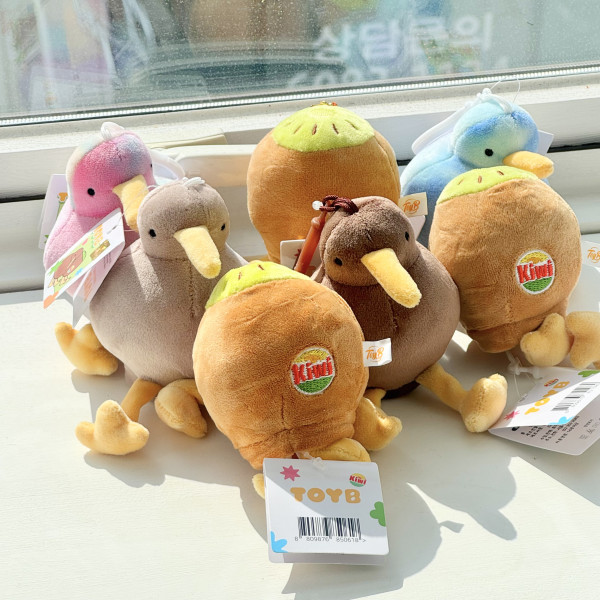 반전 키위새 뒤집으면 키위 변신 인형 키링 10cm 양면 귀여운 동물 열쇠