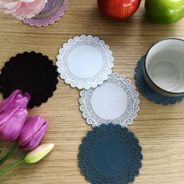 El plato 실리콘 컵받침 11color