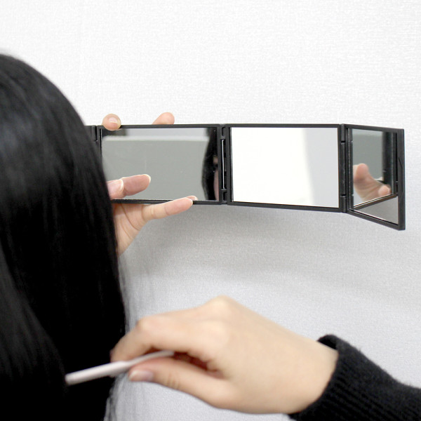 접이식 사각 손거울 뒷머리 확인 파노라마