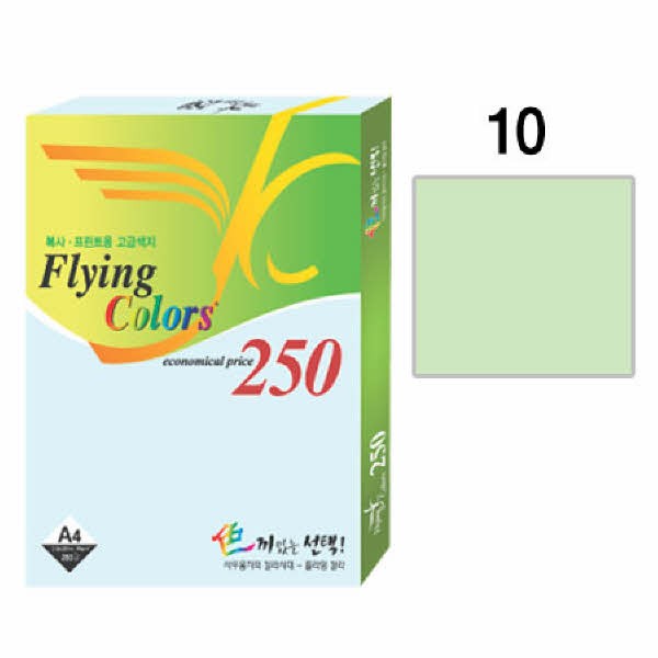 플라잉컬러250 (NO10)(A4 80g 연못색 250매 팩)