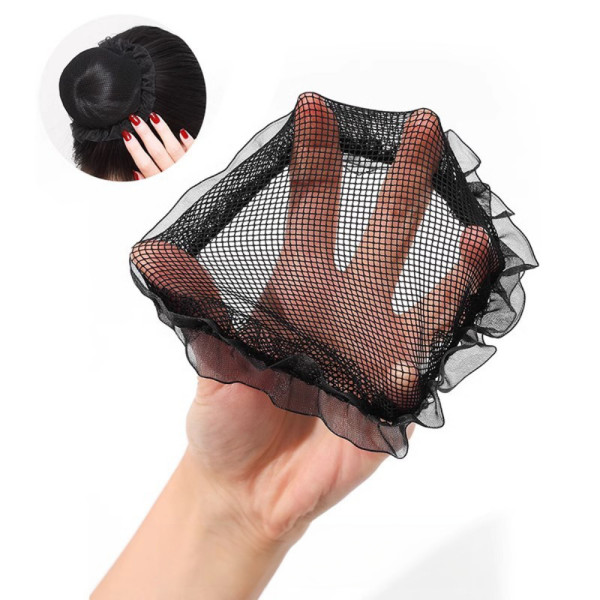 레이스 조임끈 승무원 면접 올림망 미세 그물 머리망