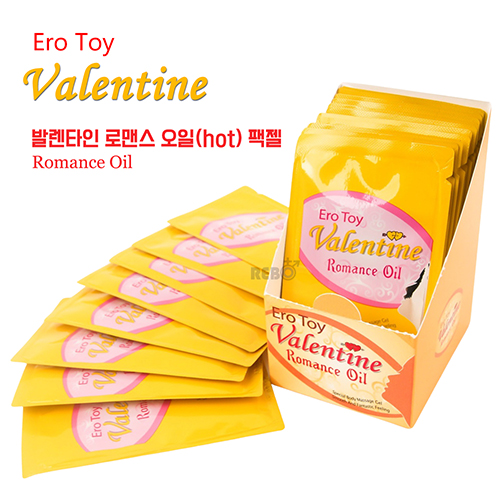 발렌타인 로맨스 핫젤 워밍 마사지 팩젤 10ml 20ea 러브젤 성인젤 바디 아로마