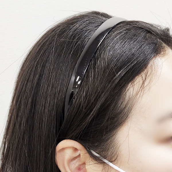 심플 블랙 머리띠 1개