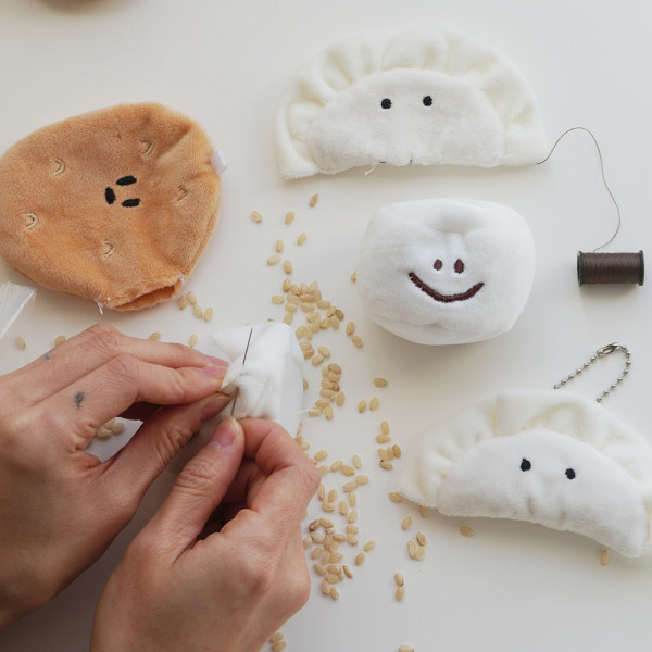 쫀득즈3형제 핫팩 인형 손난로 키링 만들기 DIY 재료 천연 곡물 현미 전자레인지