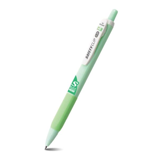 마이펜 세이프티클립S 볼펜 0.38mm 애플그린