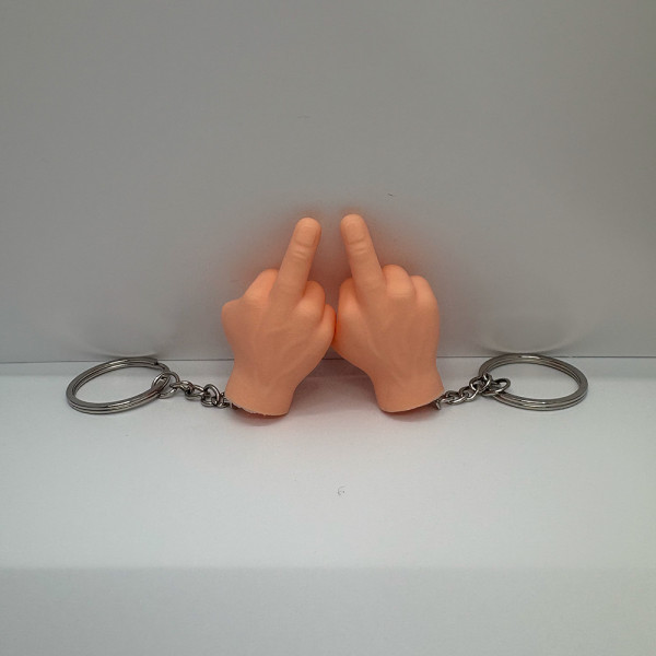 리얼한 뻑큐 키링 중지손가락 빡큐 뻐큐 손가락 욕 욕설 중지 키링 키홀더 열쇠고리 백참